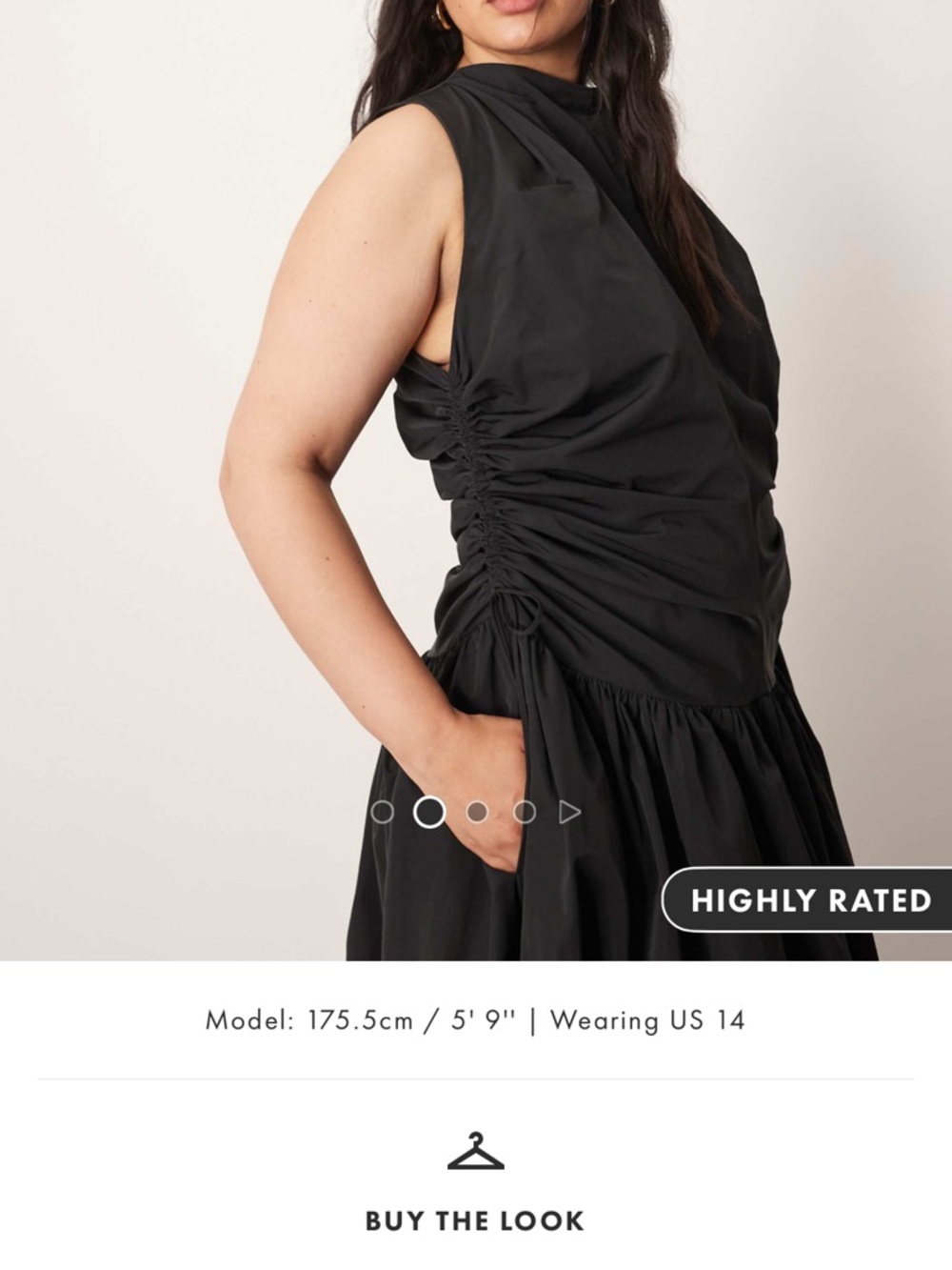 Arrange Sleeveless Black Gathered Maxi Dress - Picture 3 of 8